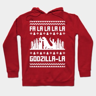 Ugly Christmas Sweater - Fa La La La La Godzilla La Hoodie